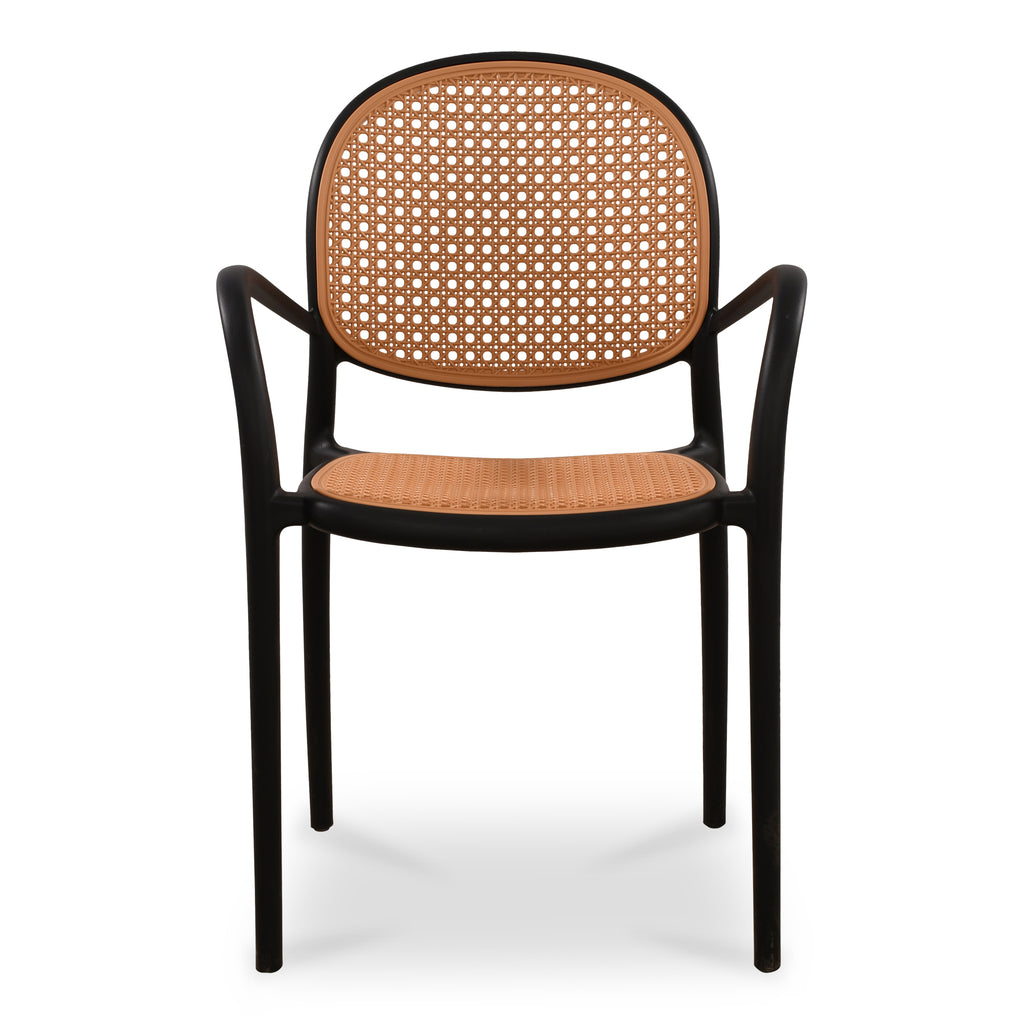 Soren Outdoor Dining Chair Black - Set of Two - 1630Living
