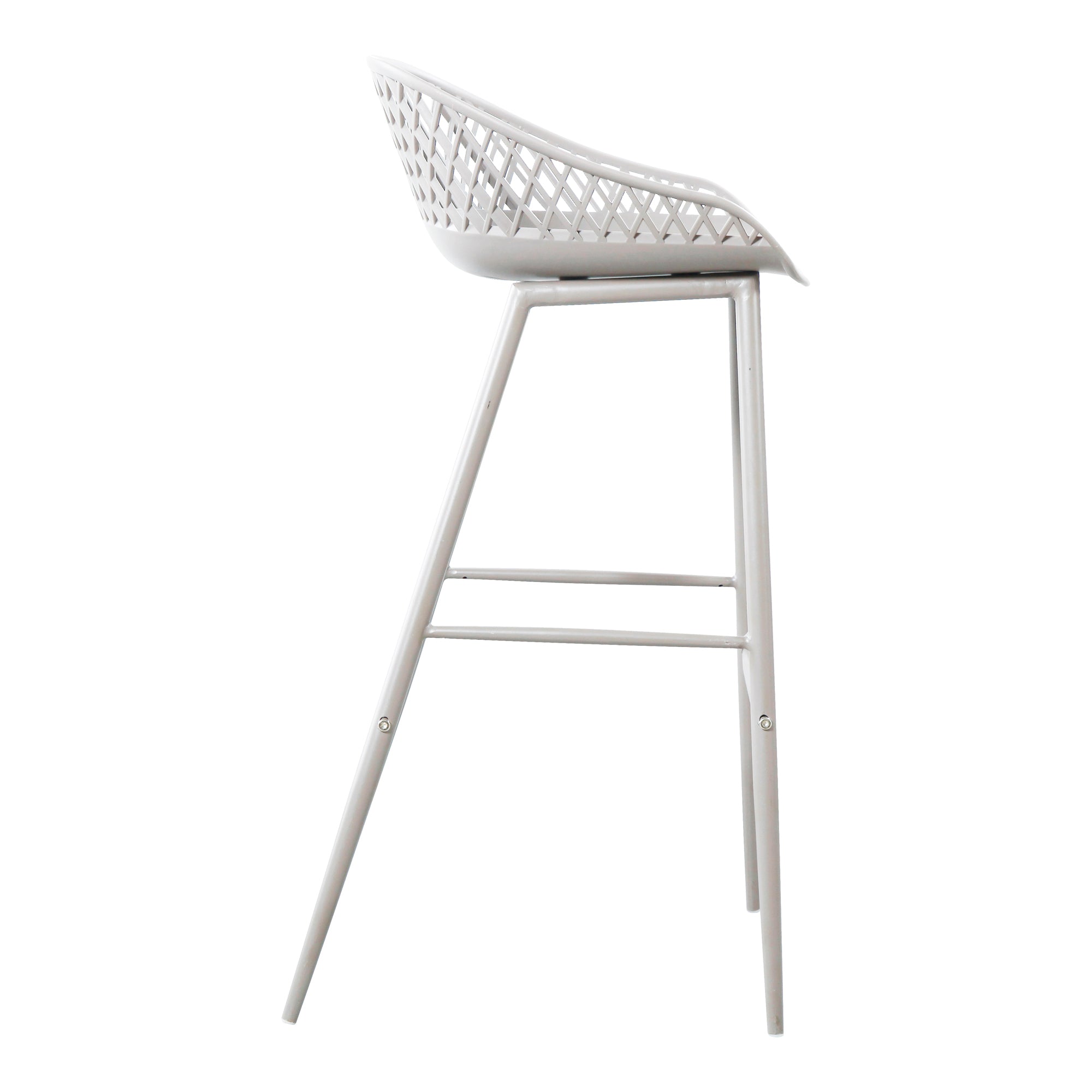 Piazza Outdoor Barstool White - Set Of Two - 1630Living