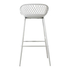 Piazza Outdoor Barstool White - Set Of Two - 1630Living