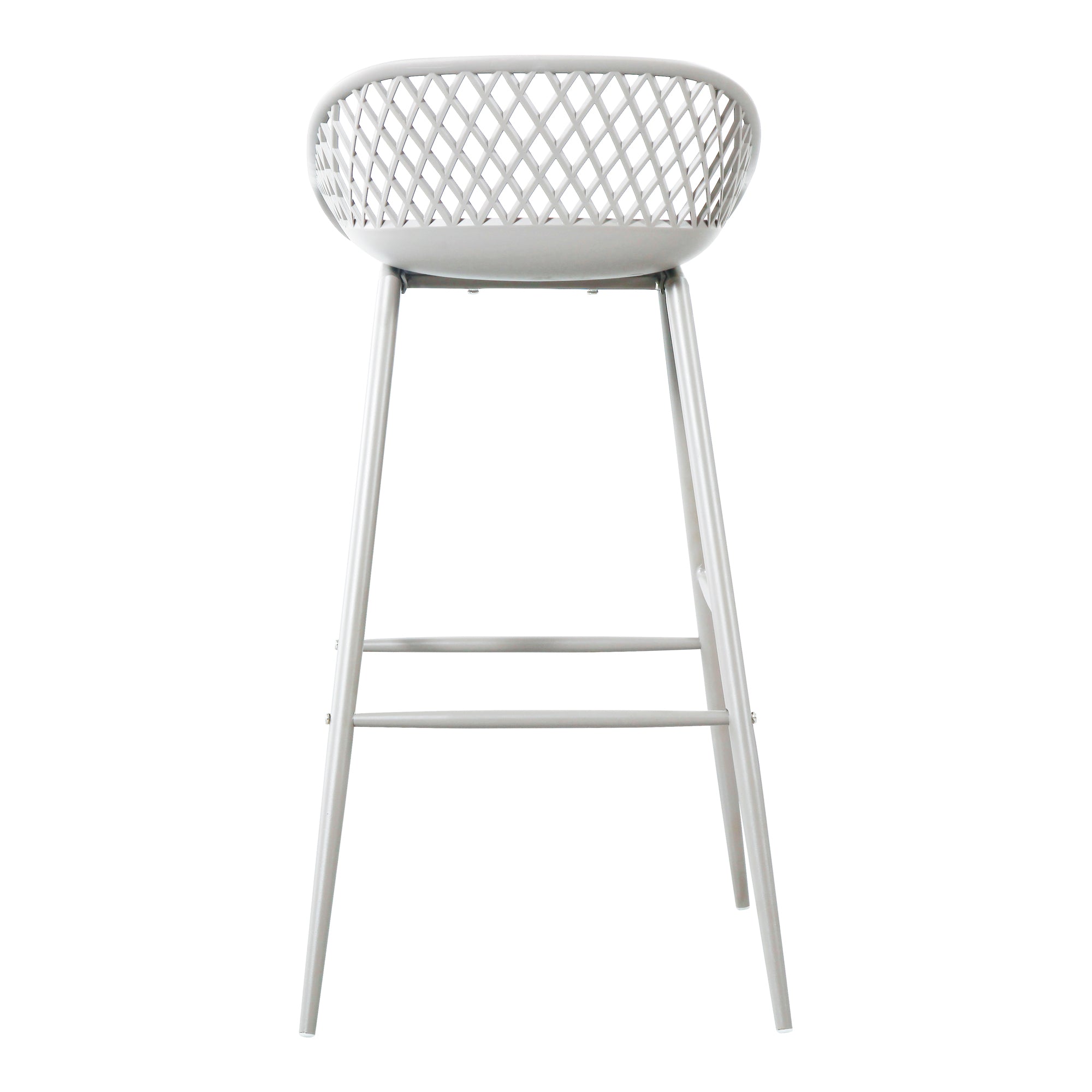 Piazza Outdoor Barstool White - Set Of Two - 1630Living