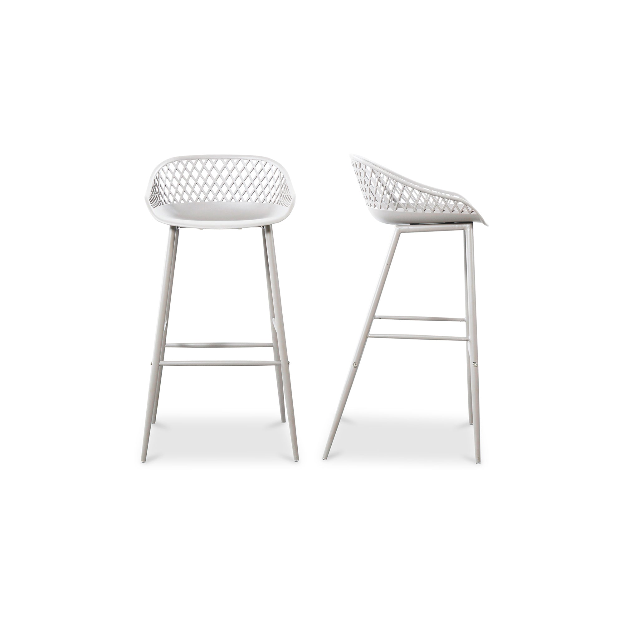 Piazza Outdoor Barstool White - Set Of Two - 1630Living