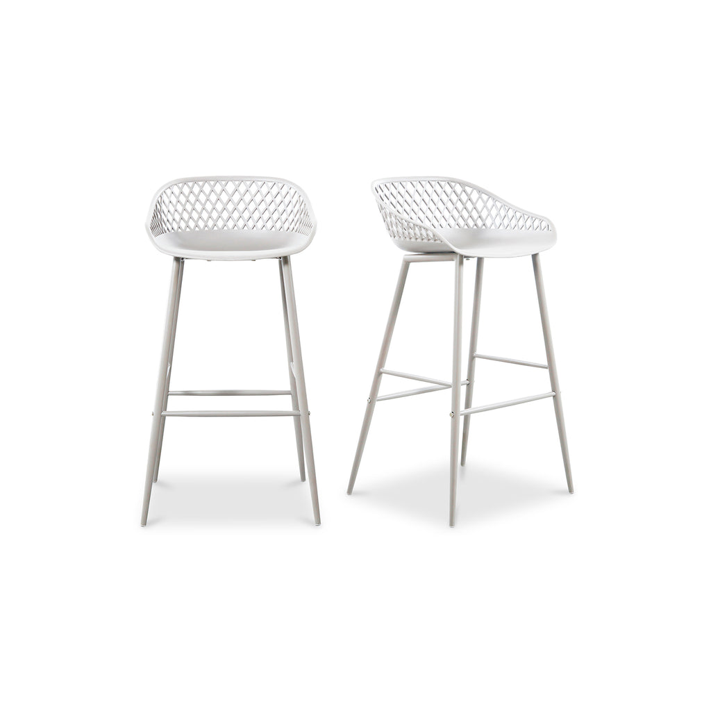 Piazza Outdoor Barstool White - Set Of Two - 1630Living