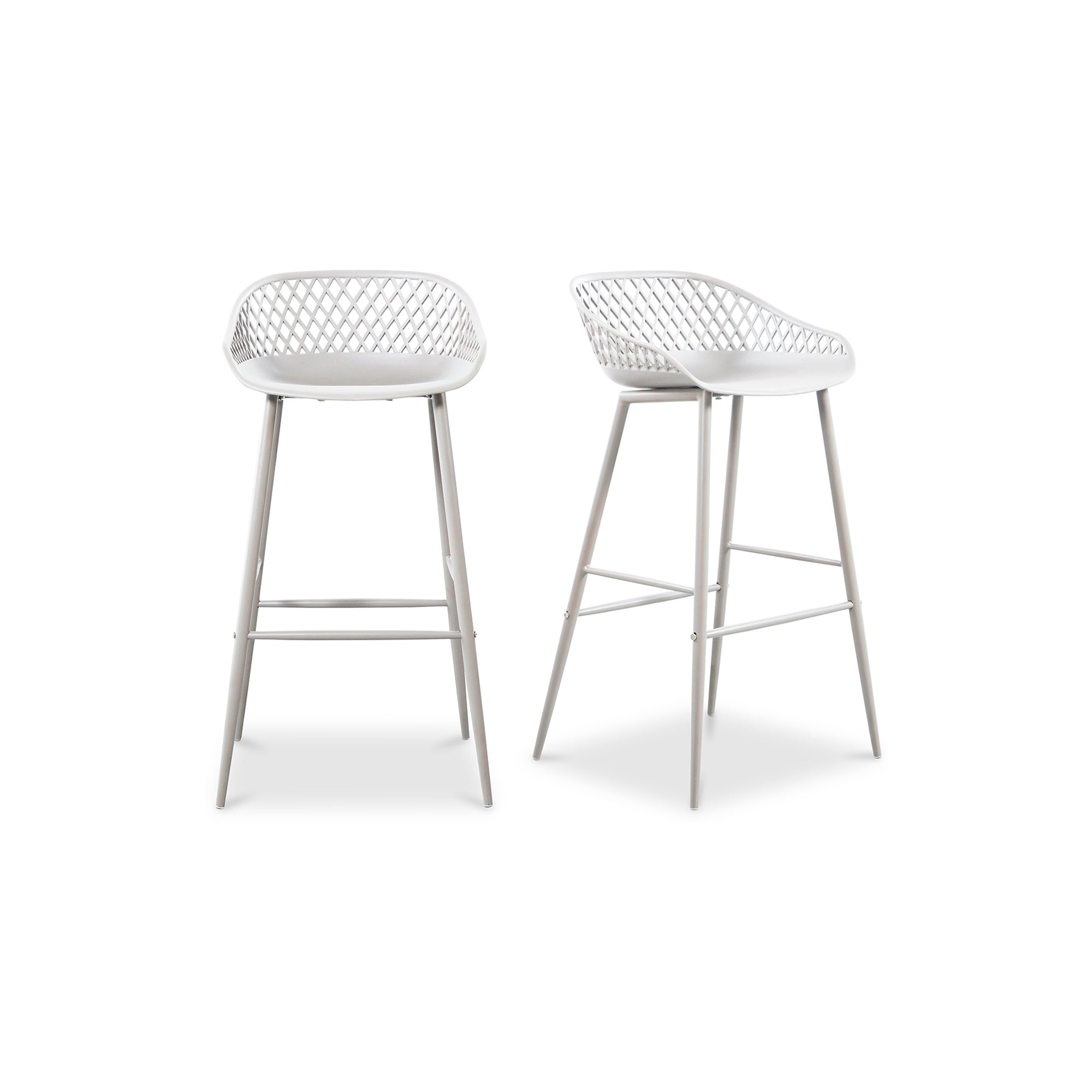 Piazza Outdoor Barstool White - Set Of Two - 1630Living