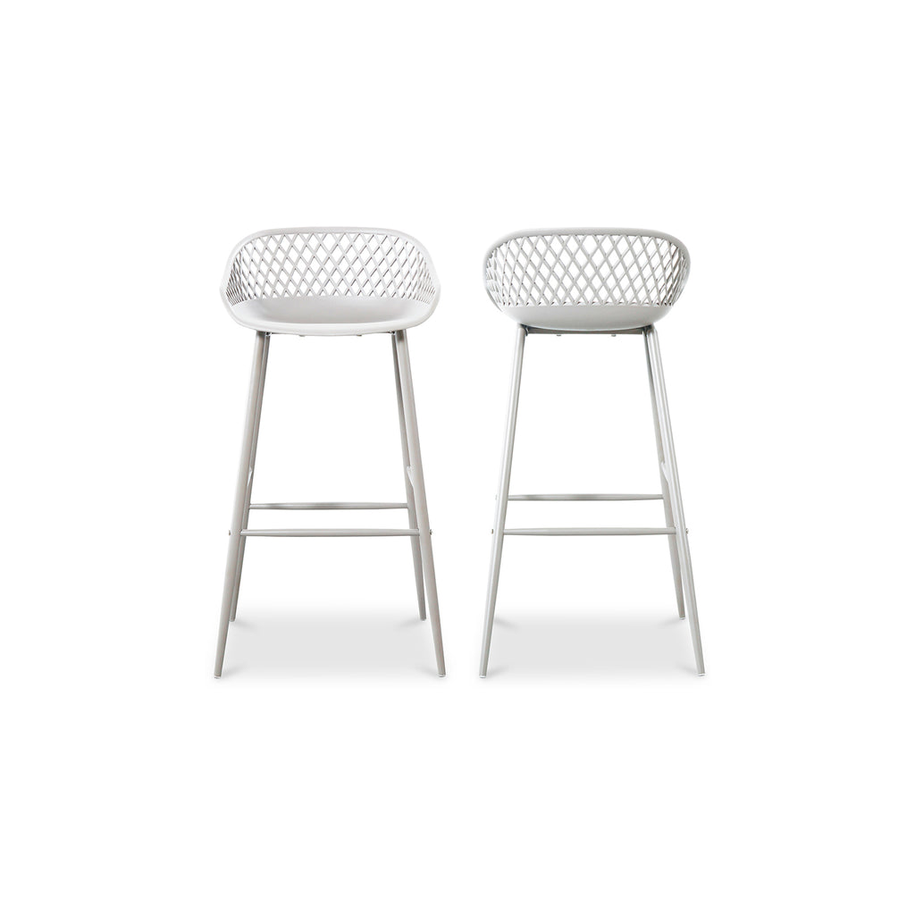 Piazza Outdoor Barstool White - Set Of Two - 1630Living