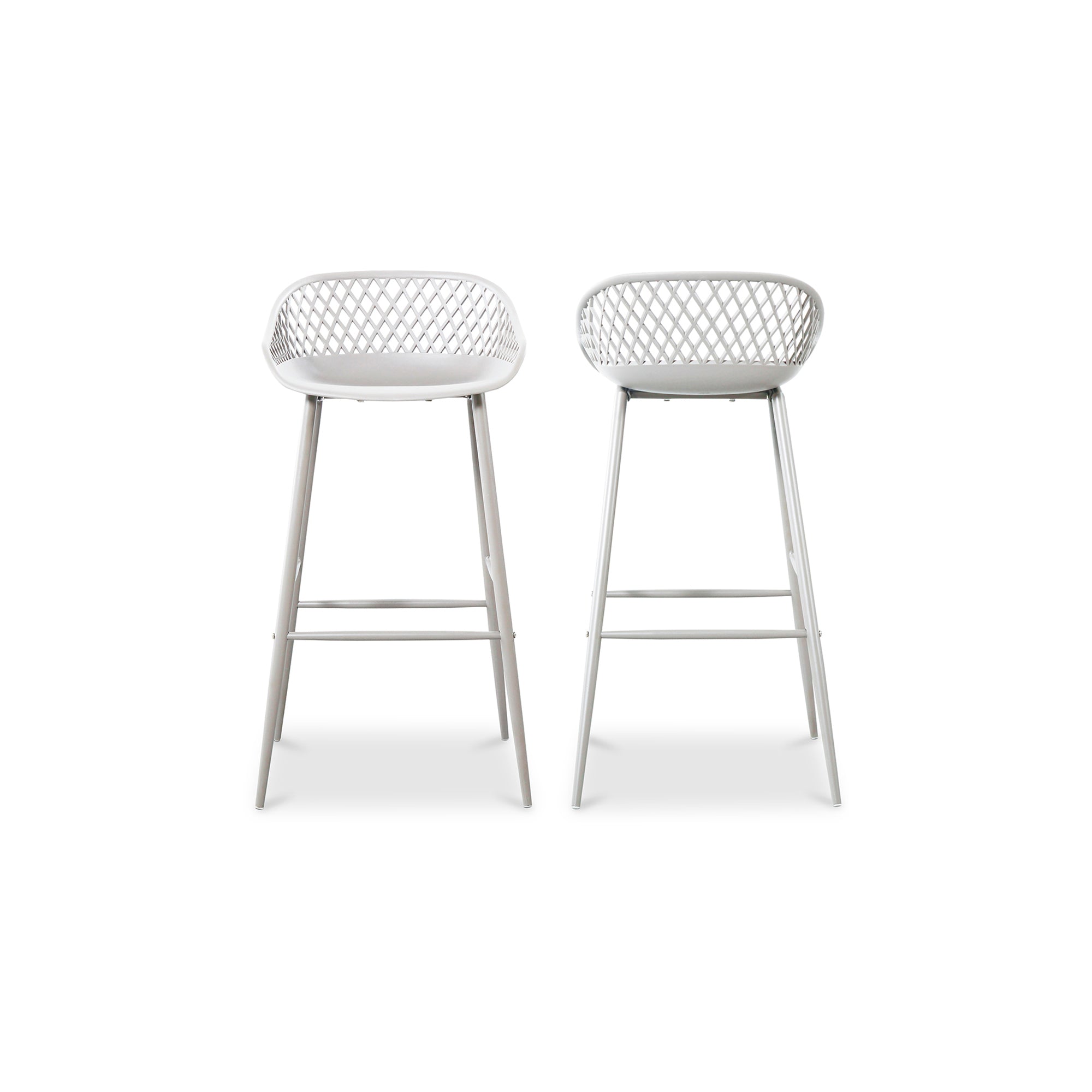 Piazza Outdoor Barstool White - Set Of Two - 1630Living