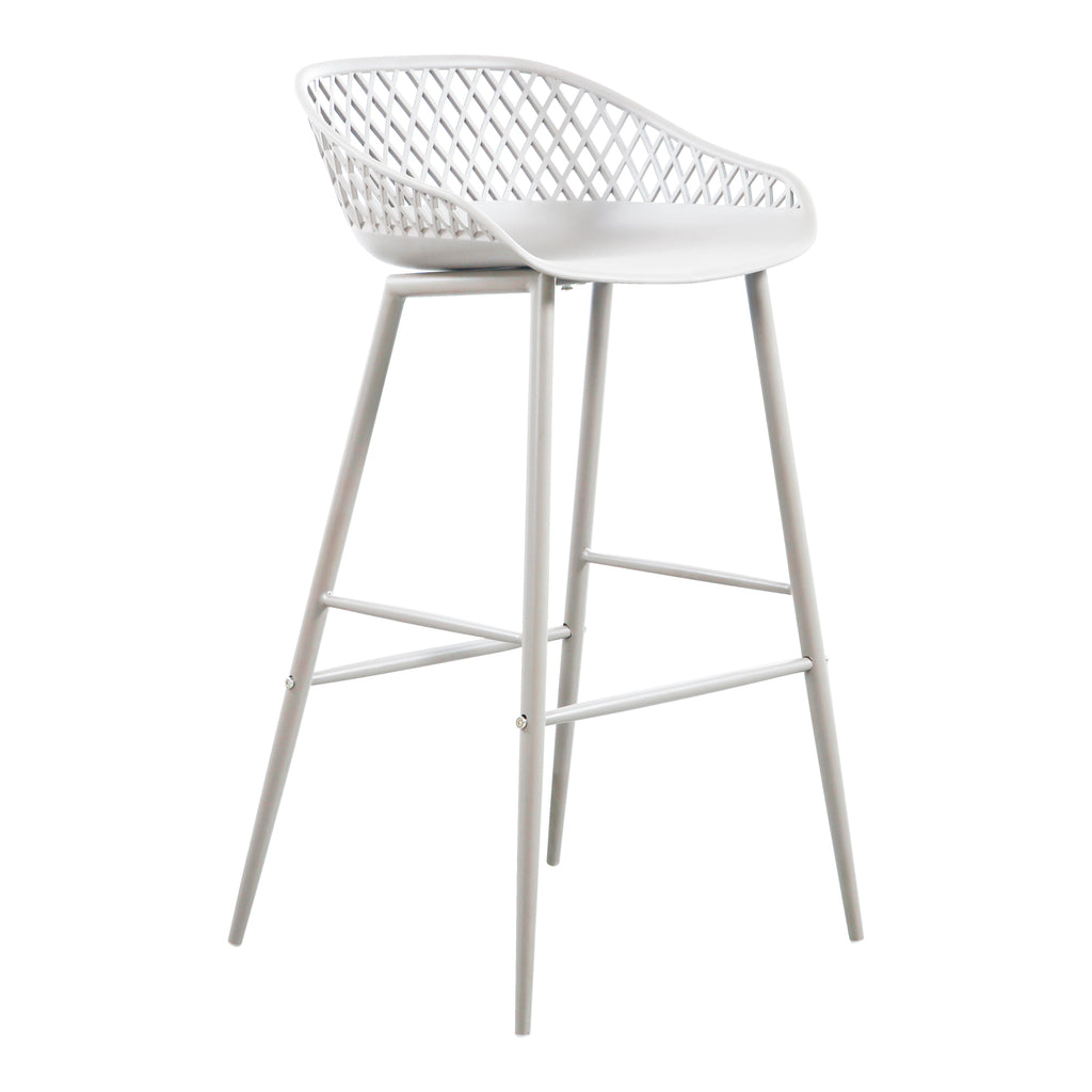 Piazza Outdoor Barstool White - Set Of Two - 1630Living