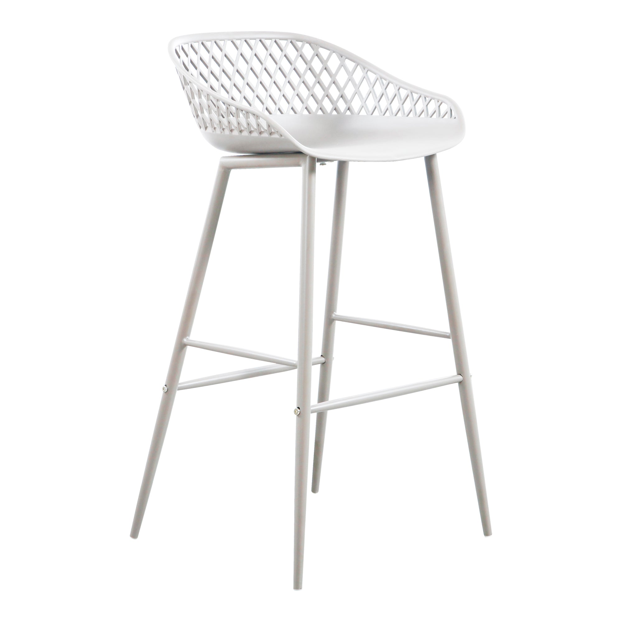 Piazza Outdoor Barstool White - Set Of Two - 1630Living