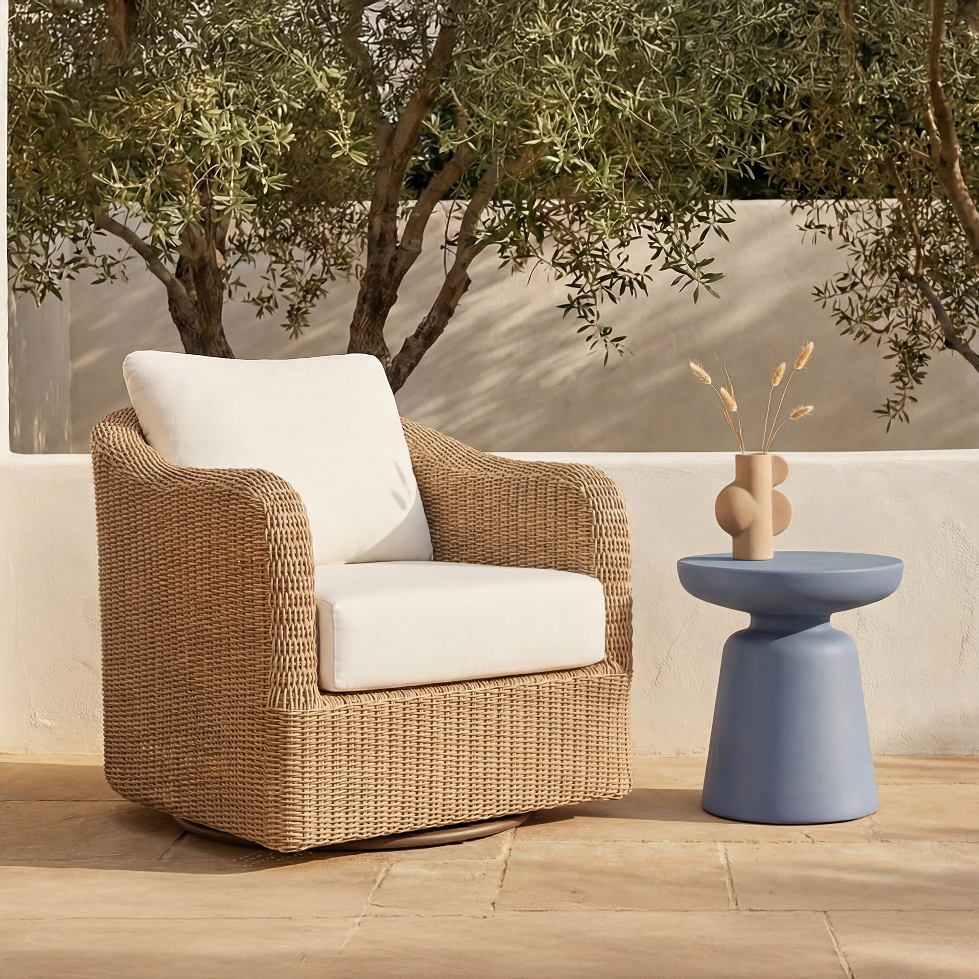 Ruth Outdoor Side Table Blue - 1630Living