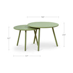 Kari Outdoor Nesting Coffee Table Green - 1630Living