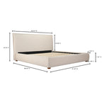 Luzon King Bed Wheat - 1630Living