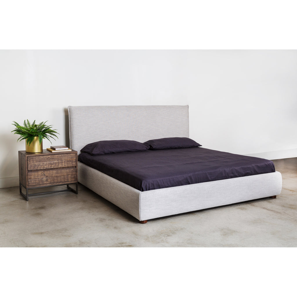 Luzon King Bed Light Grey - 1630Living