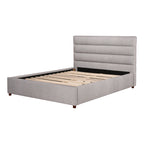 Takio Queen Bed Light Grey - 1630Living
