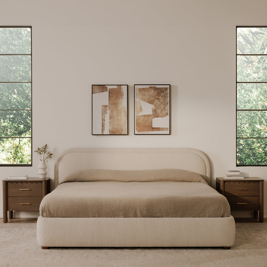 Colin Queen Bed Oatmeal - 1630Living