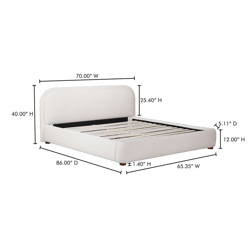 Colin Queen Bed Oatmeal - 1630Living