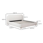 Colin Queen Bed Oatmeal - 1630Living