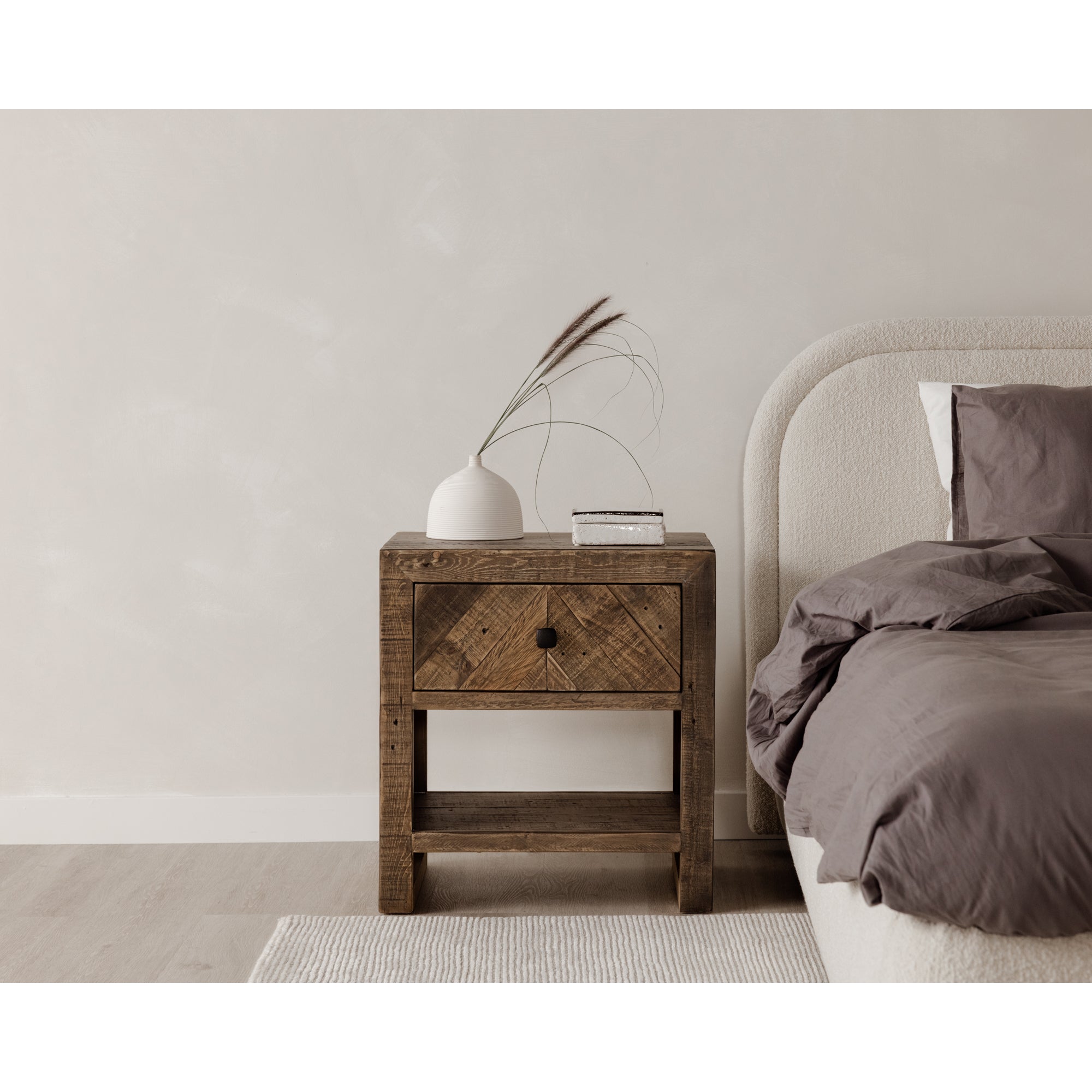 Colin King Bed Oatmeal - 1630Living