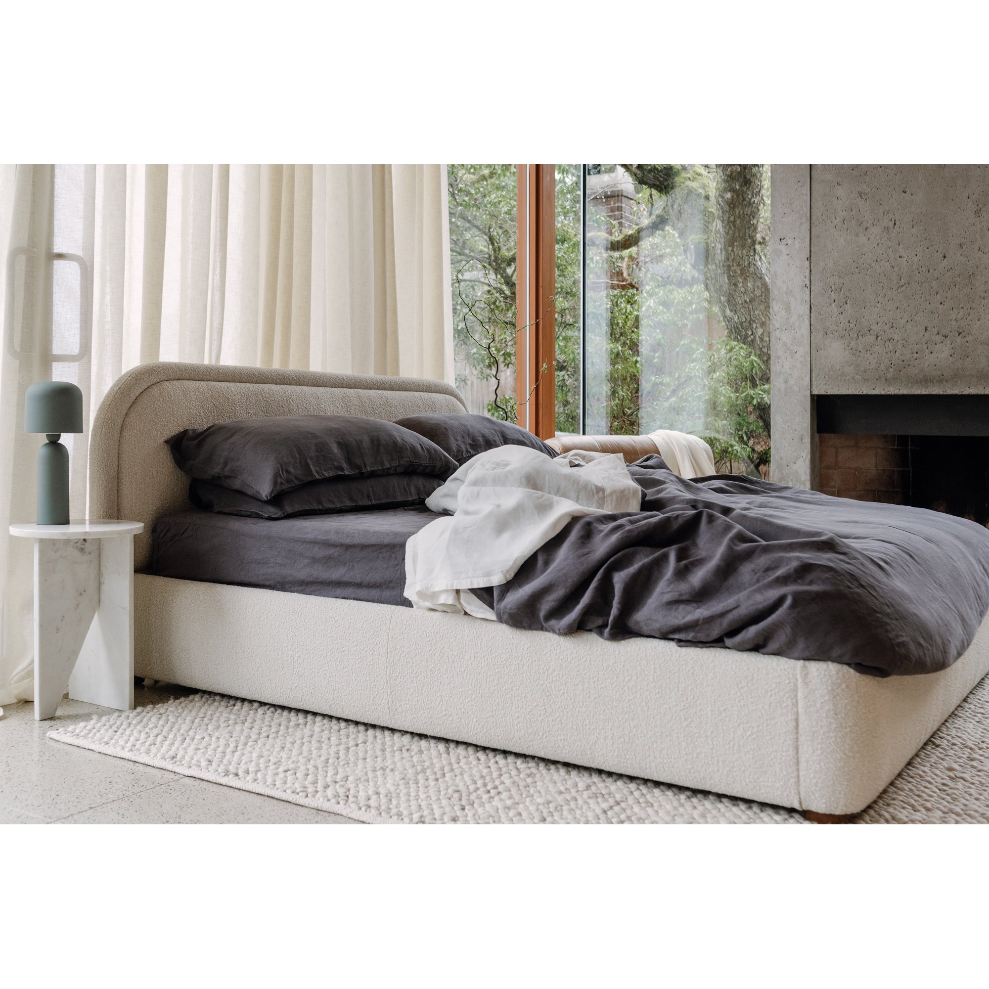 Colin King Bed Oatmeal - 1630Living