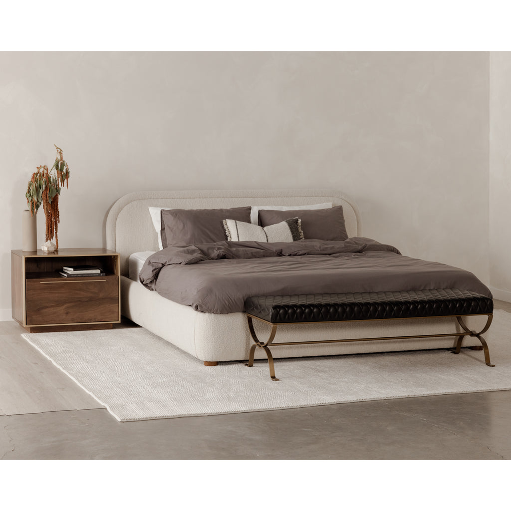 Colin King Bed Oatmeal - 1630Living