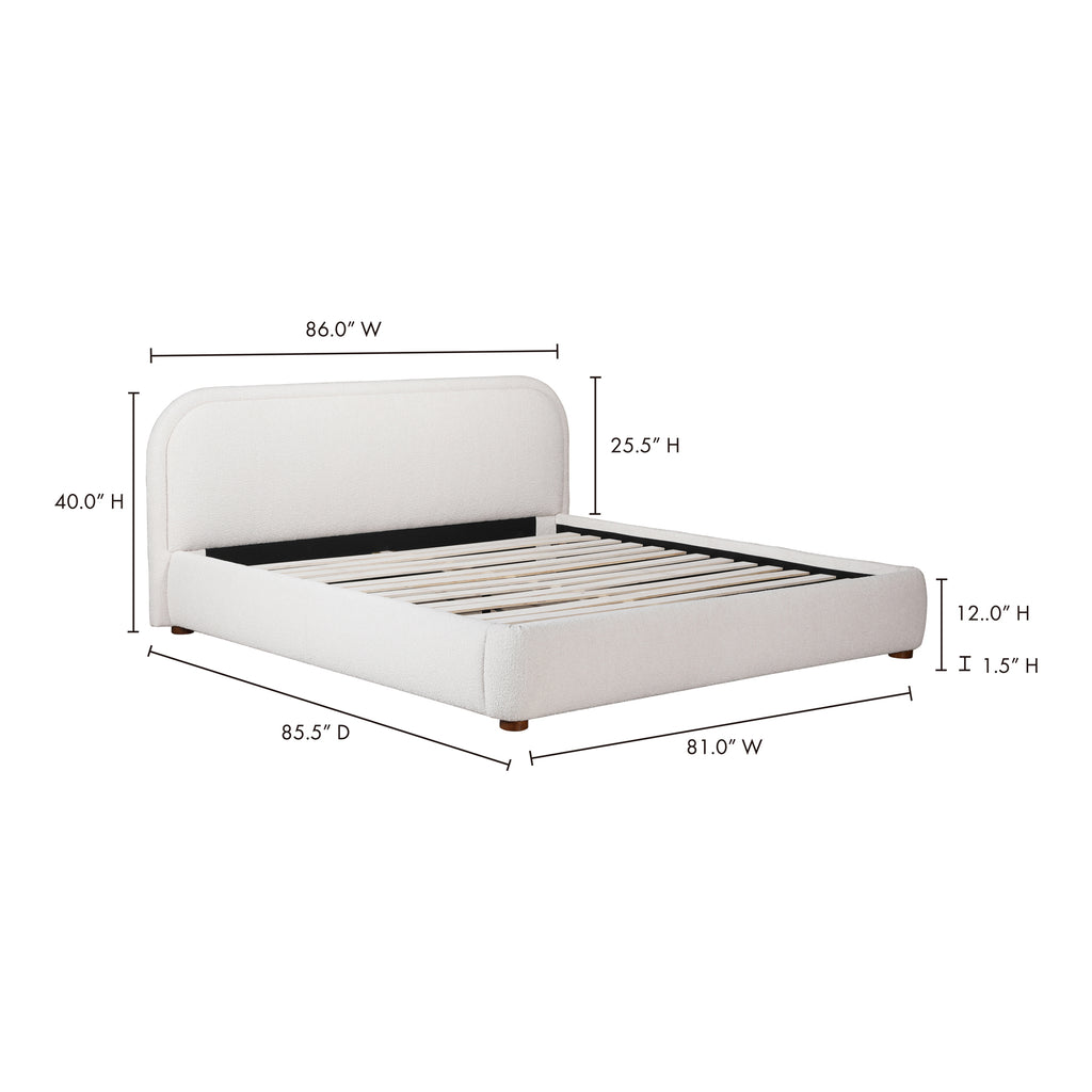 Colin King Bed Oatmeal - 1630Living
