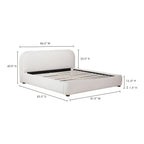Colin King Bed Oatmeal - 1630Living