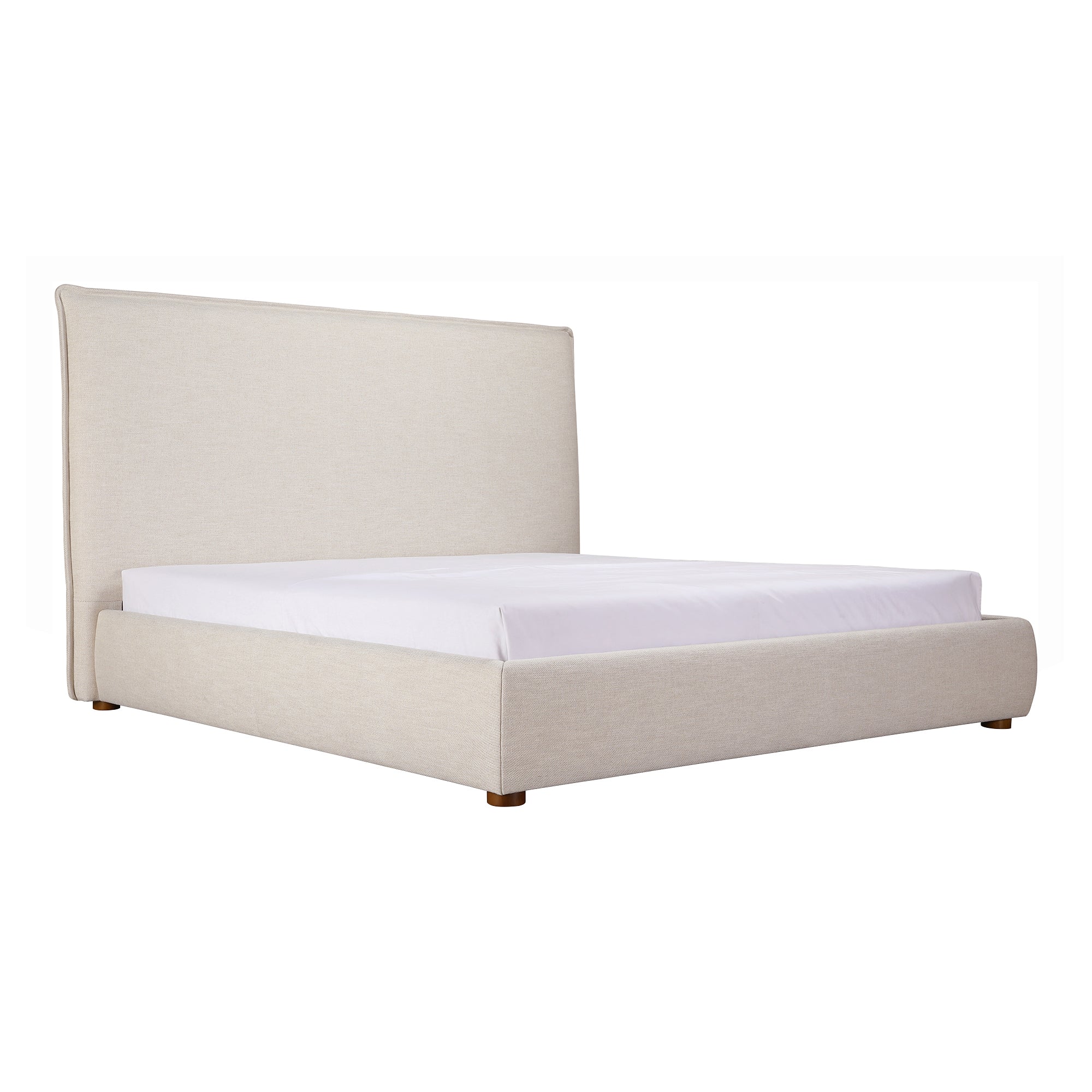 Luzon Queen Bed Tall Headboard Wheat - 1630Living