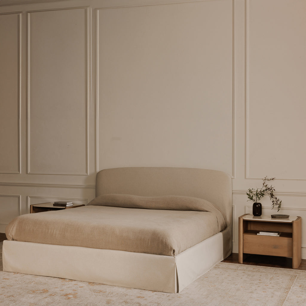 Joan Queen Storage Bed Cream - 1630Living