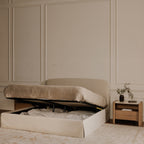 Joan Queen Storage Bed Cream - 1630Living