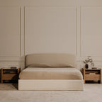 Joan Queen Storage Bed Cream - 1630Living