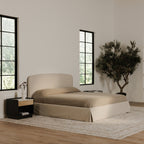 Joan Queen Storage Bed Cream - 1630Living