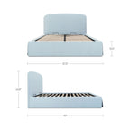 Joan Queen Storage Bed Light Blue - 1630Living