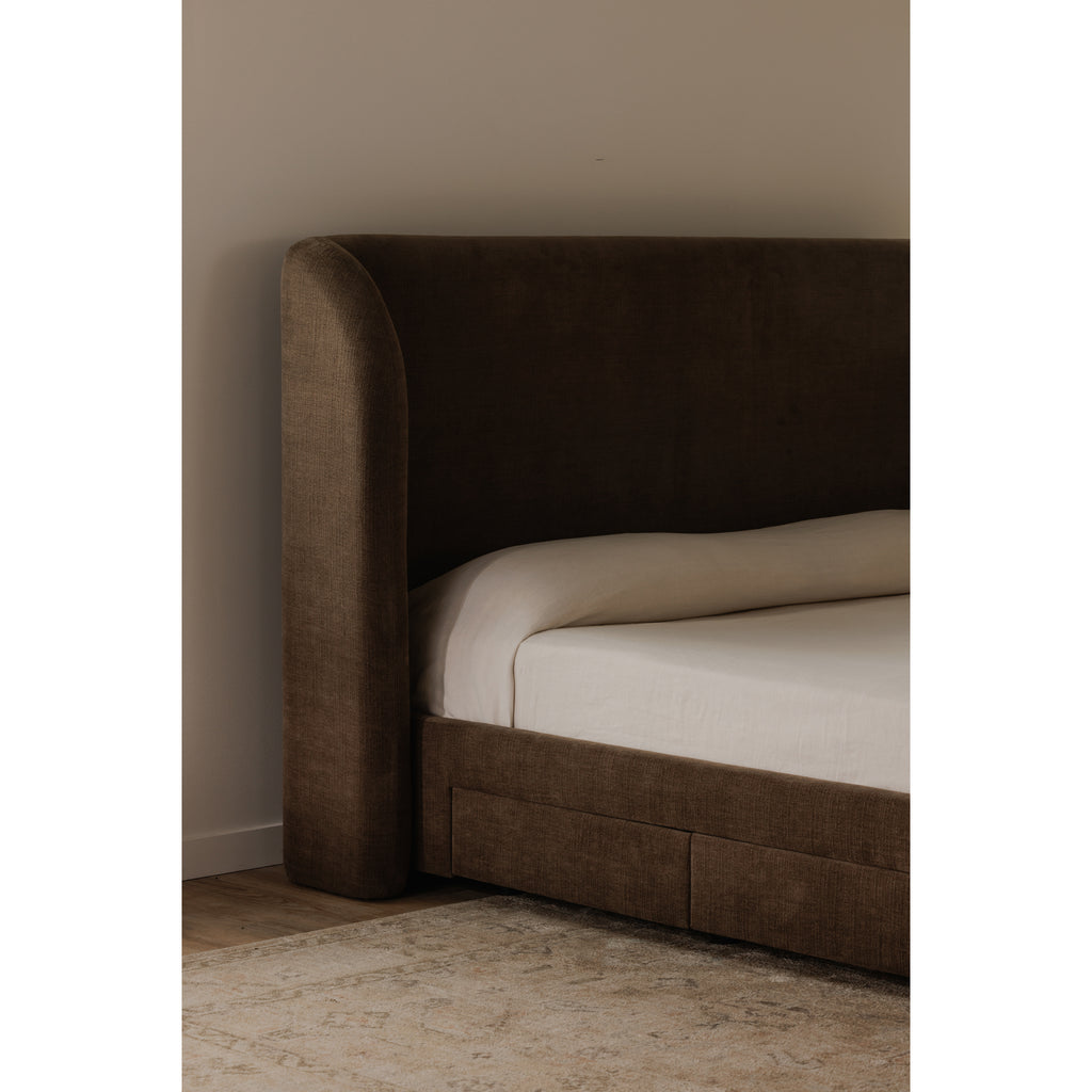 Sophia Queen Storage Bed Brown - 1630Living