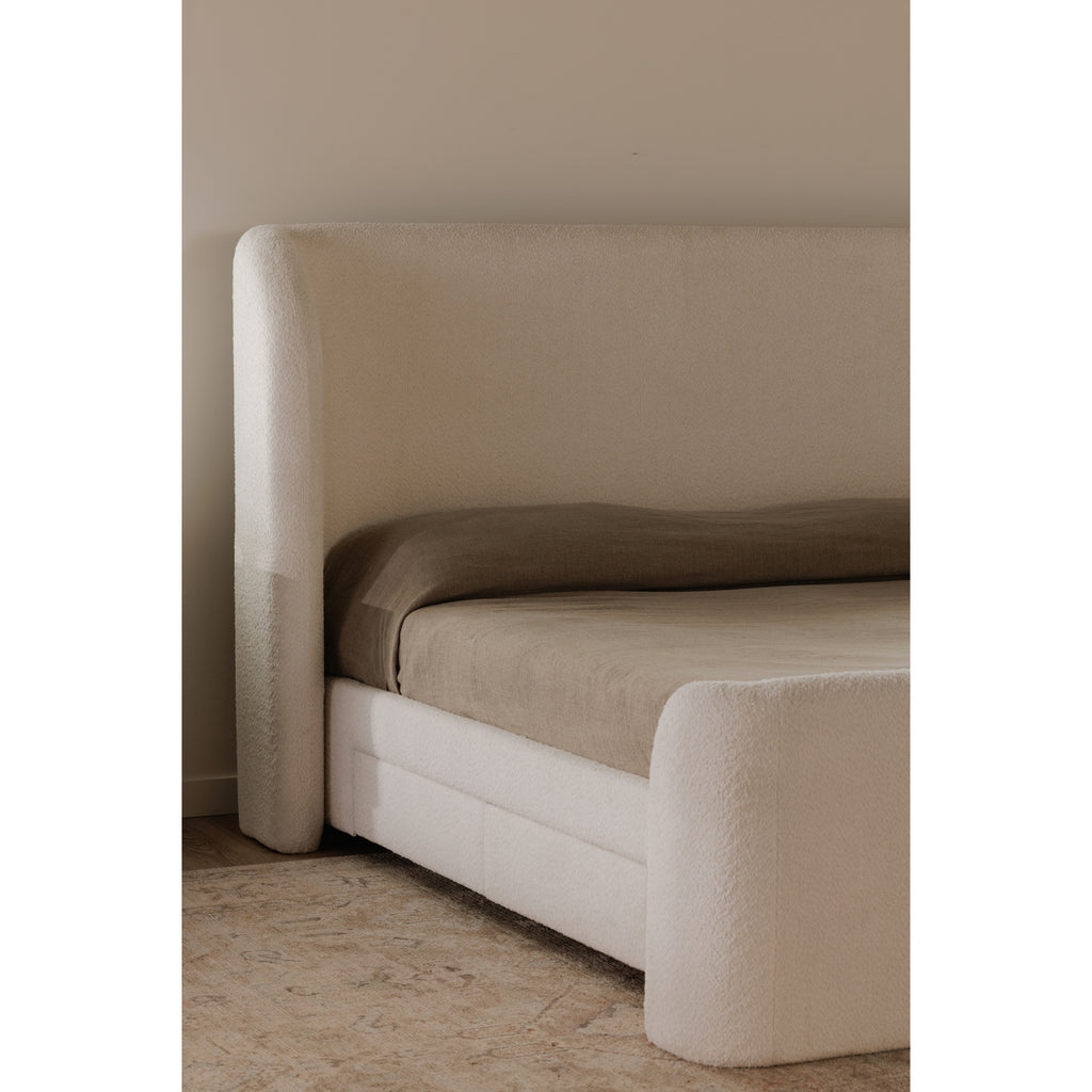Sophia Queen Storage Bed Cream - 1630Living