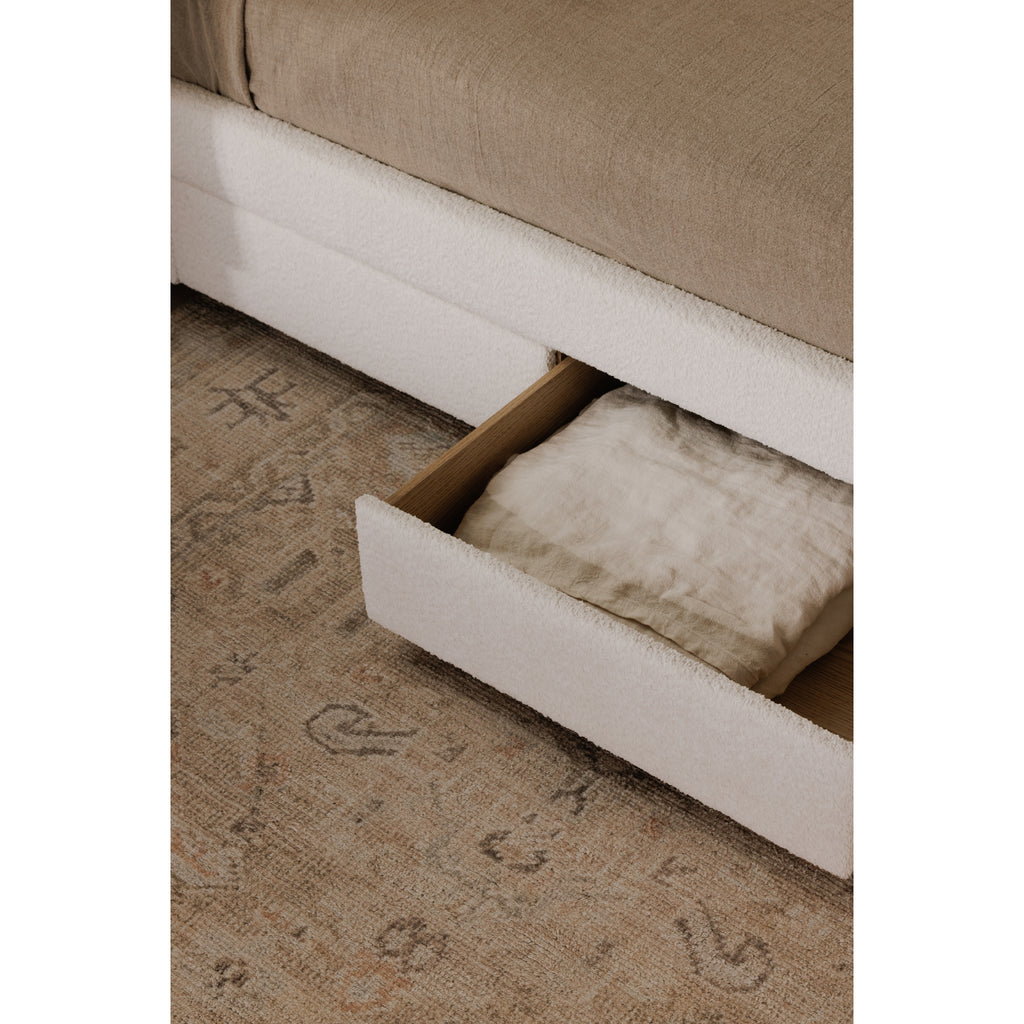 Sophia Queen Storage Bed Cream - 1630Living