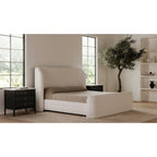 Sophia Queen Storage Bed Cream - 1630Living