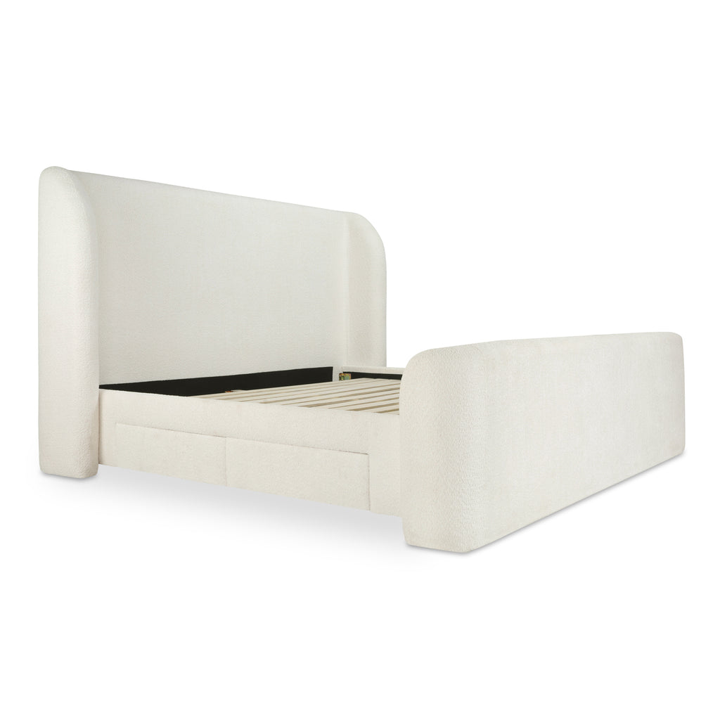 Sophia Queen Storage Bed Cream - 1630Living