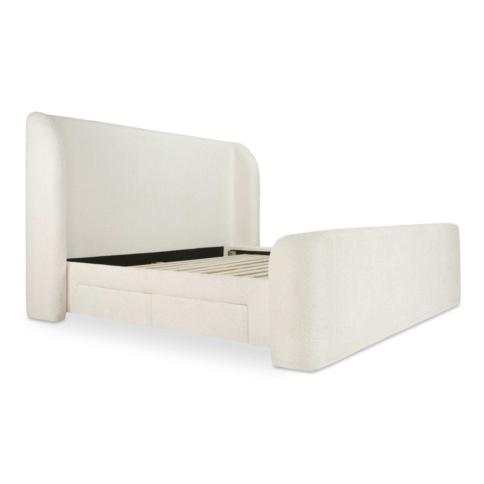Sophia Queen Storage Bed Cream - 1630Living