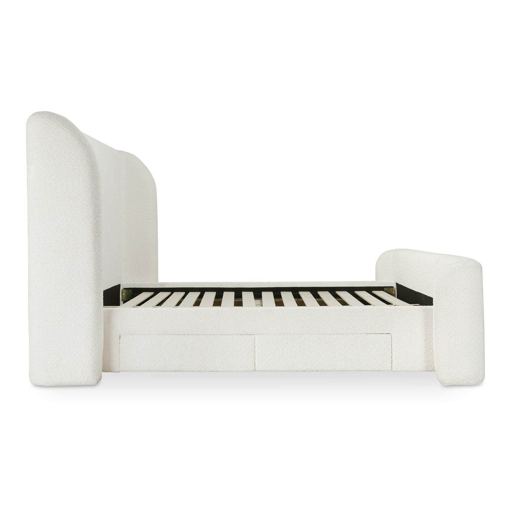 Sophia Queen Storage Bed Cream - 1630Living