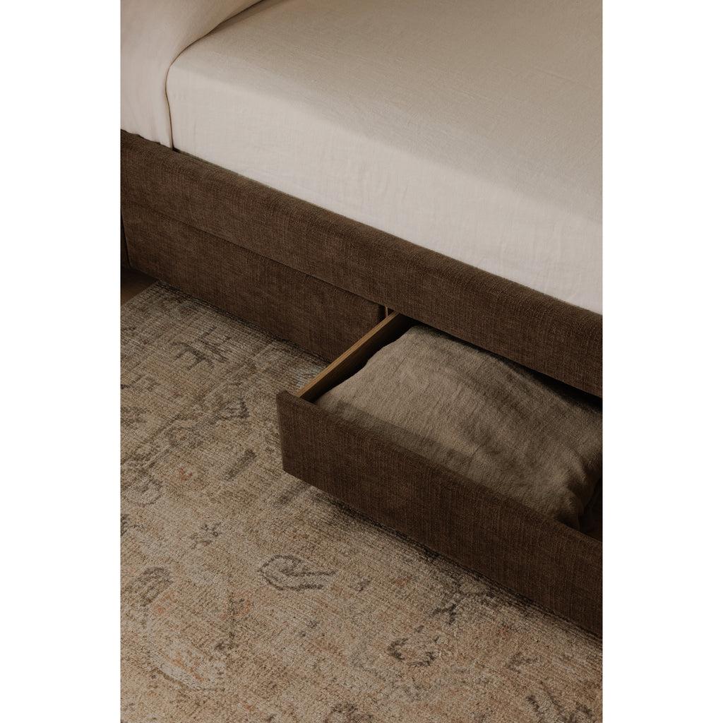 Sophia King Storage Bed Brown - 1630Living