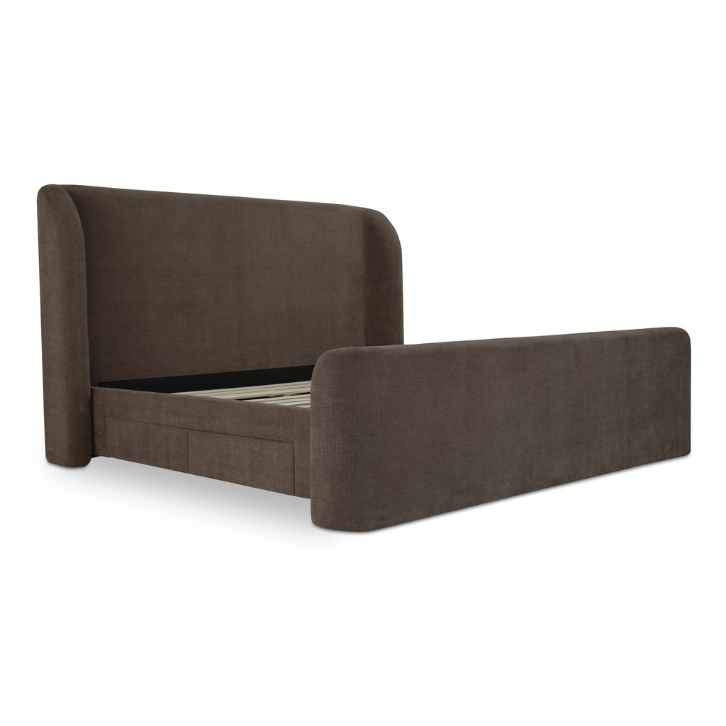 Sophia King Storage Bed Brown - 1630Living
