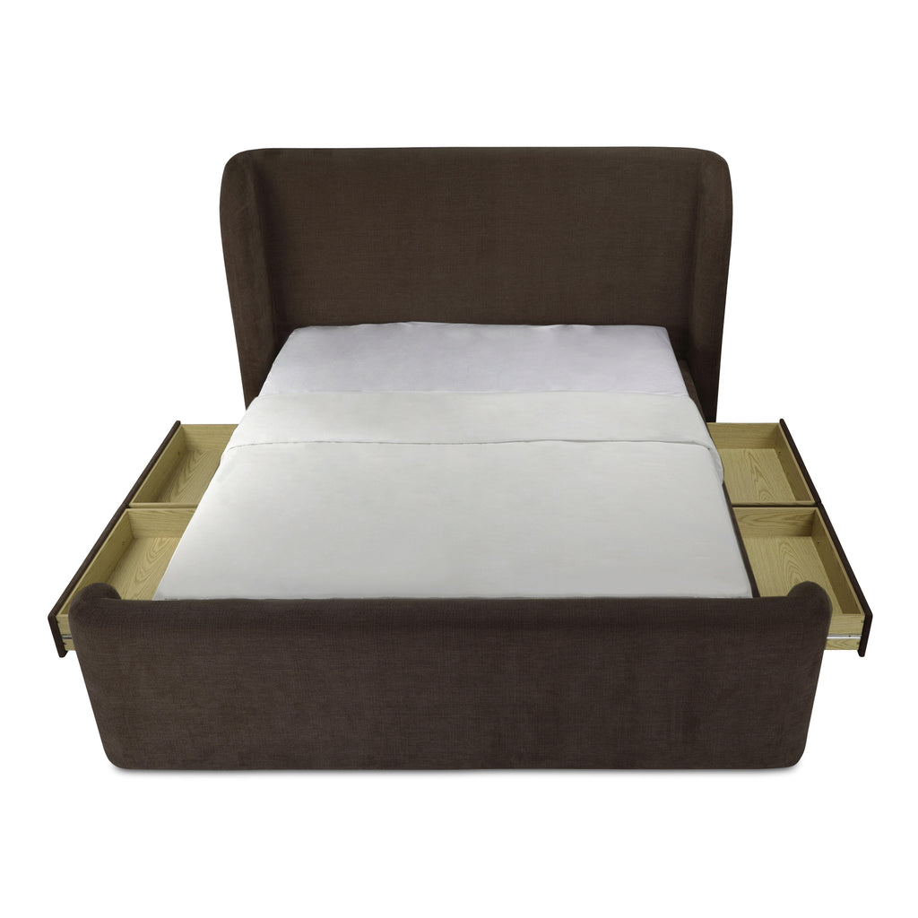 Sophia King Storage Bed Brown - 1630Living