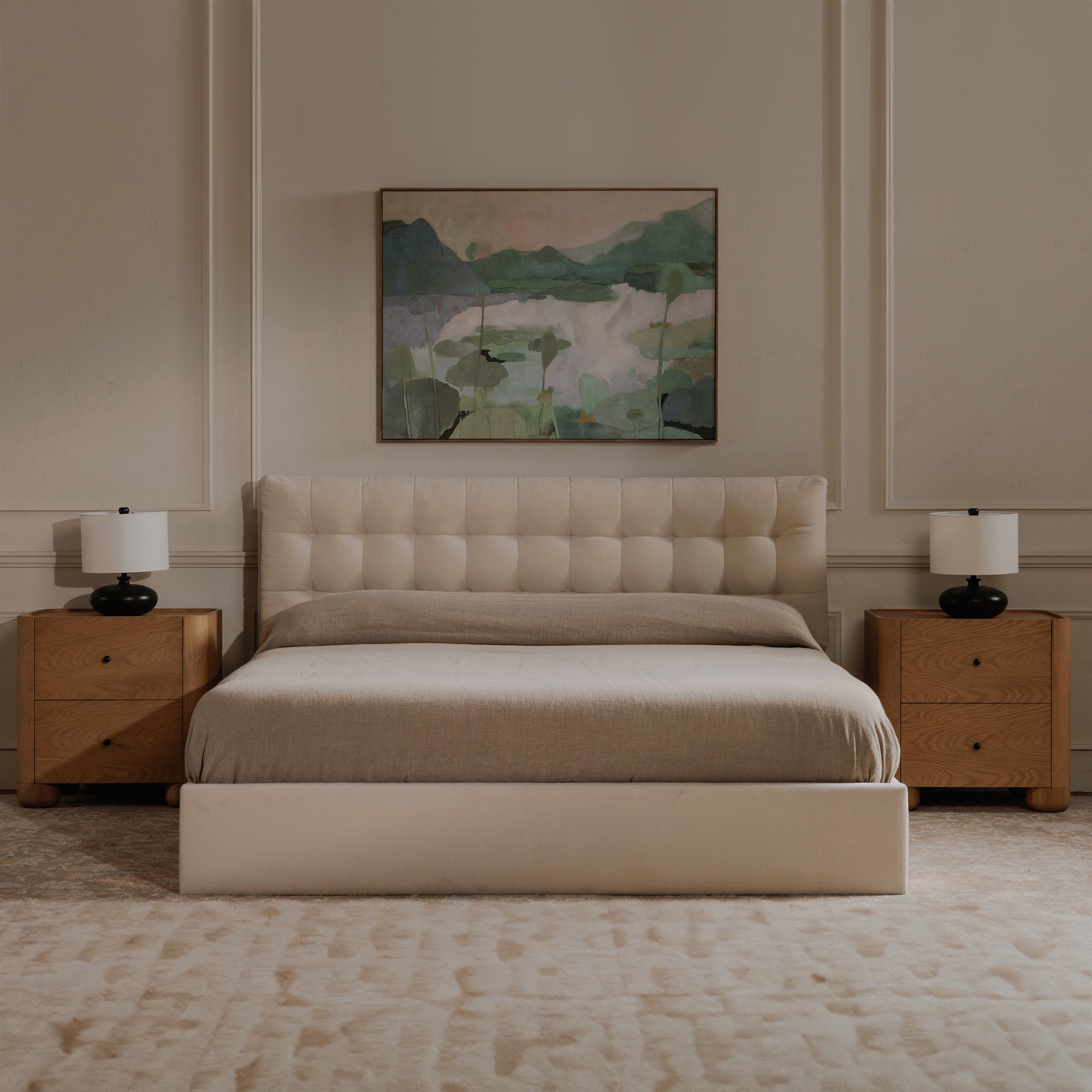 Sebastion King Storage Bed Cream - 1630Living