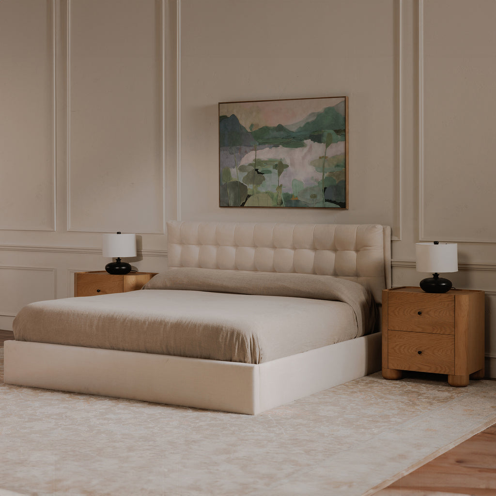 Sebastion King Storage Bed Cream - 1630Living