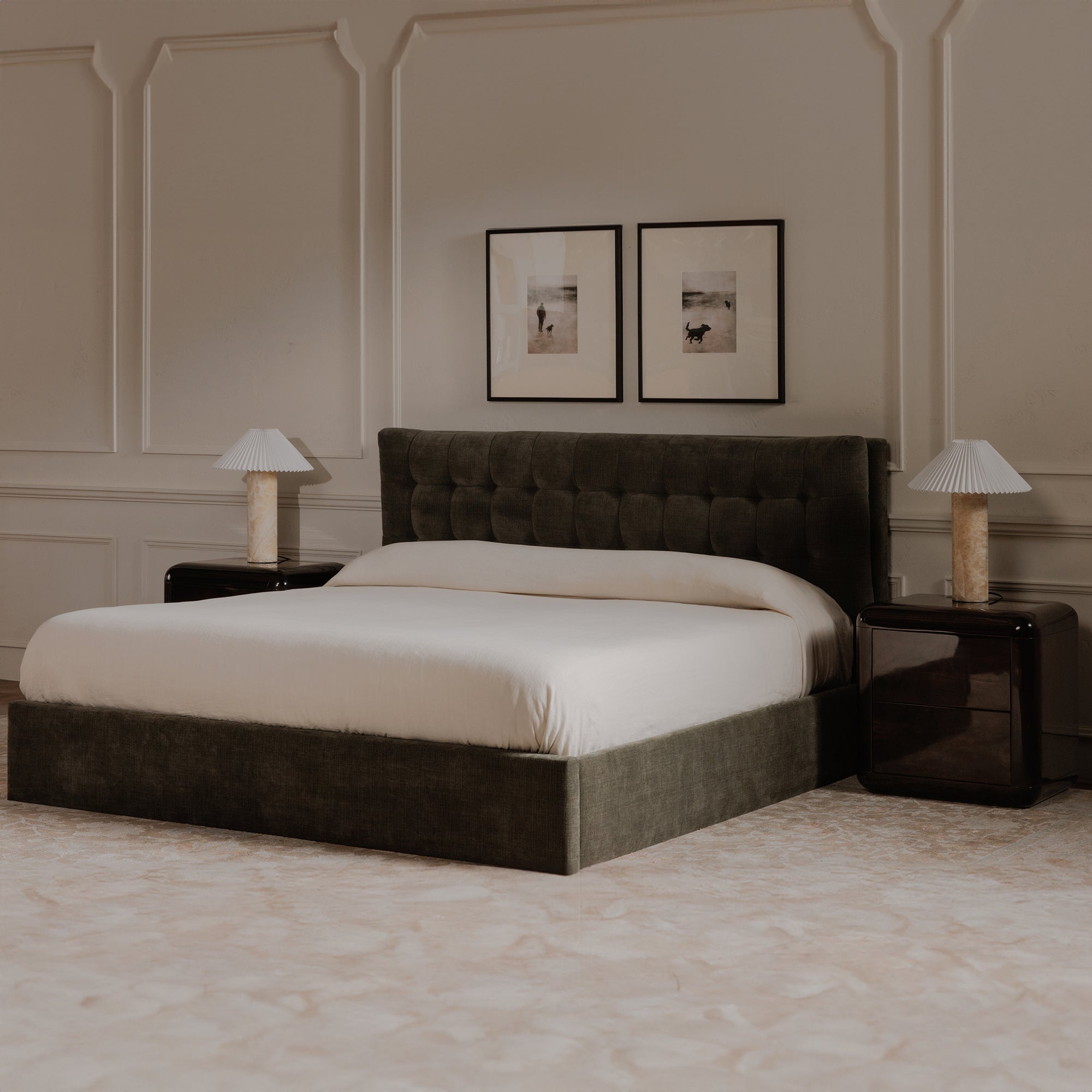 Sebastion King Storage Bed Green - 1630Living