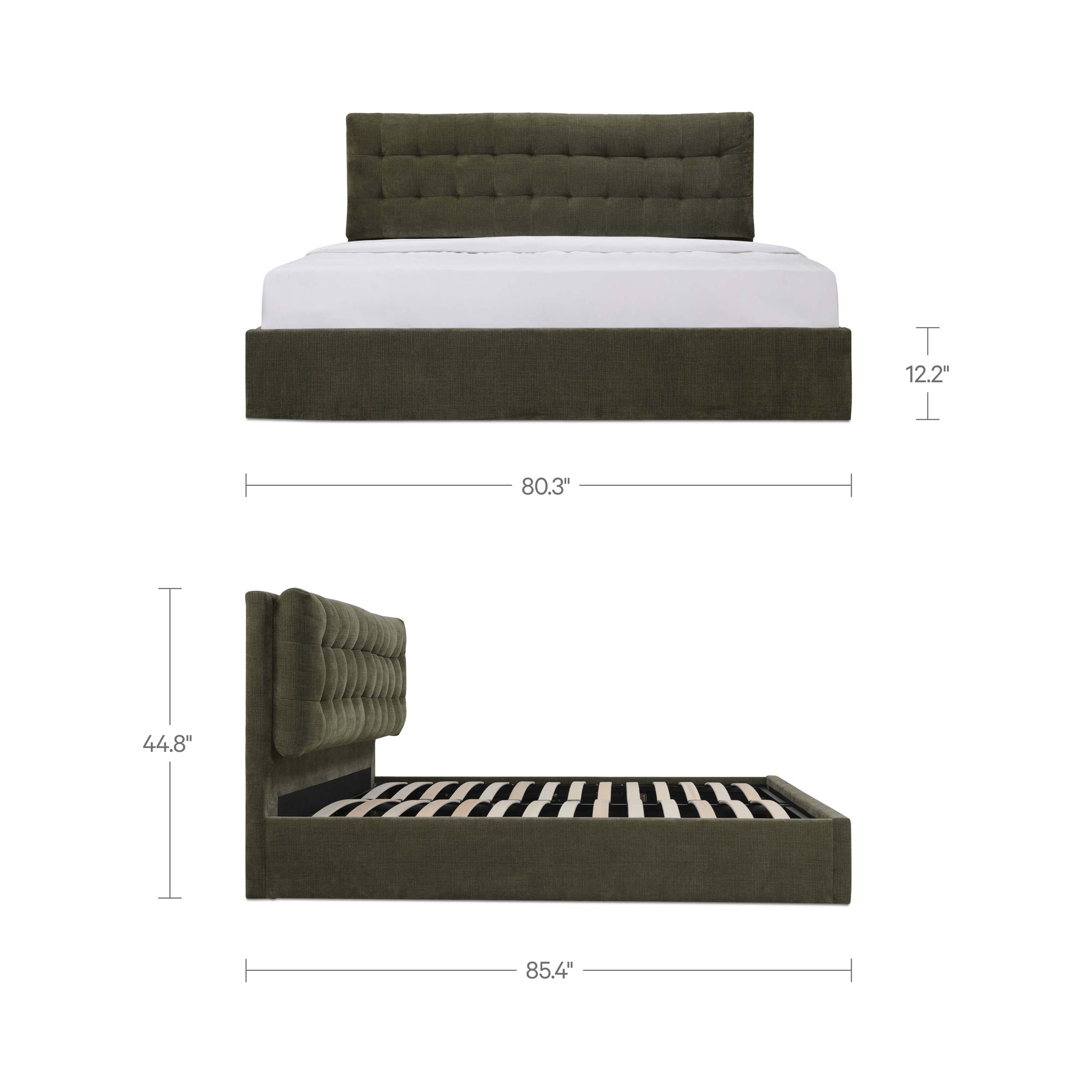 Sebastion King Storage Bed Green - 1630Living