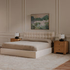 Sebastion Queen Storage Bed Cream - 1630Living