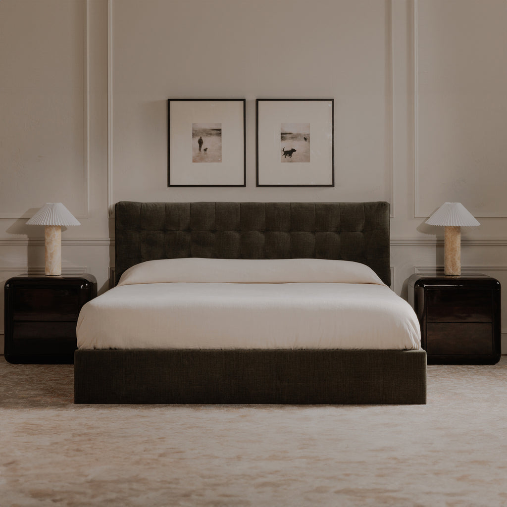 Sebastion Queen Storage Bed Green - 1630Living