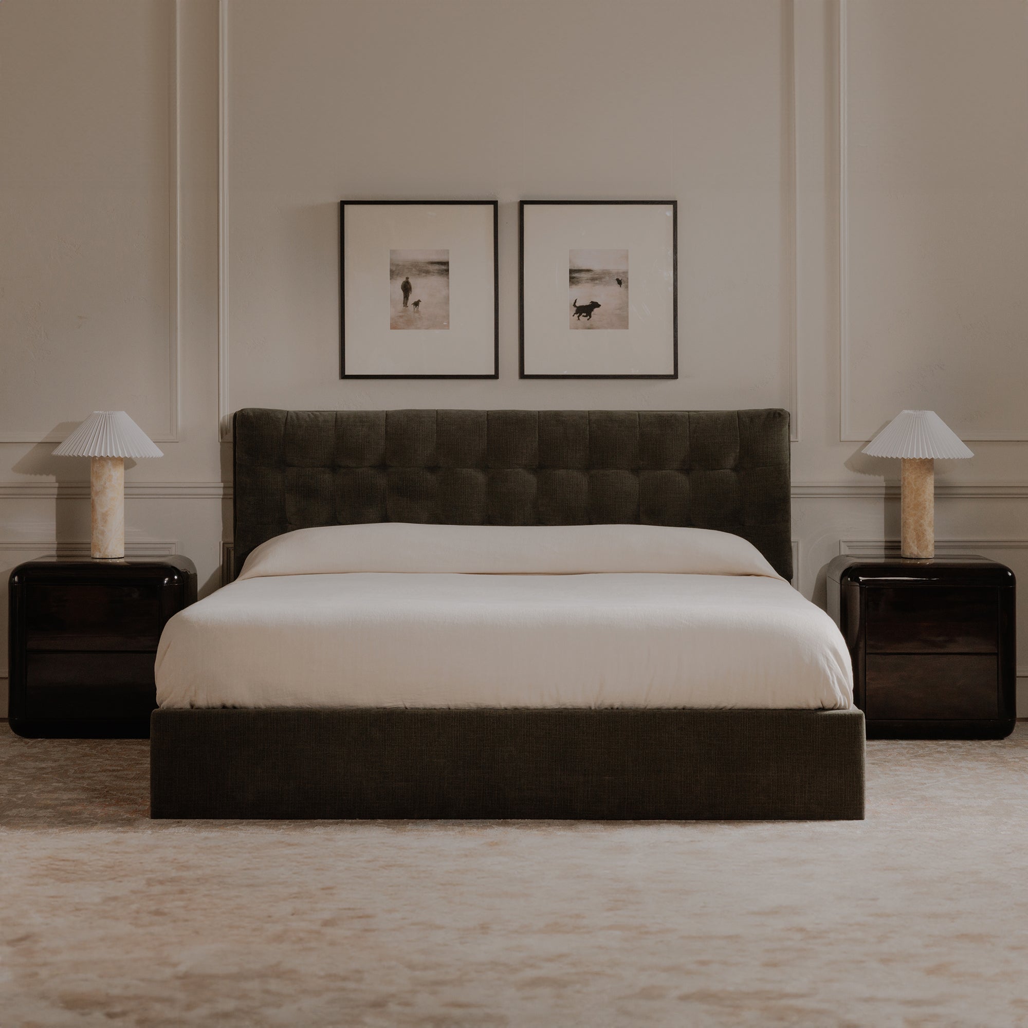 Sebastion Queen Storage Bed Green - 1630Living