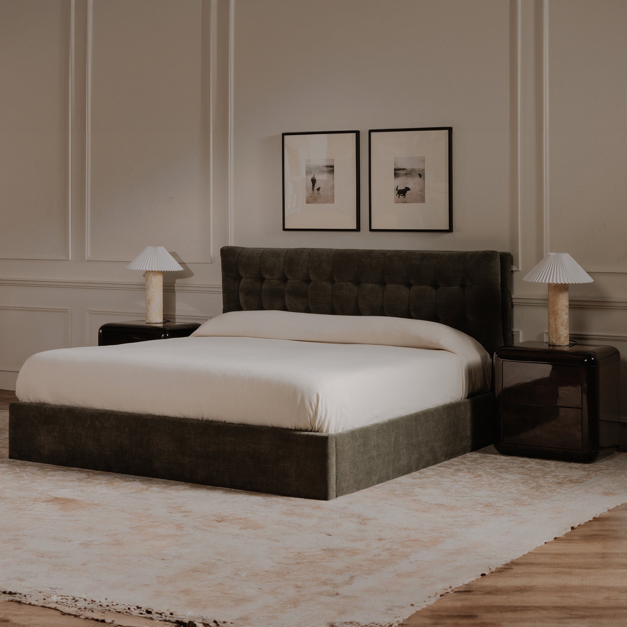 Sebastion Queen Storage Bed Green - 1630Living