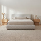 Beau King Storage Bed Speckled Light Grey - 1630Living