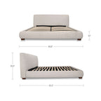 Beau King Storage Bed Speckled Light Grey - 1630Living